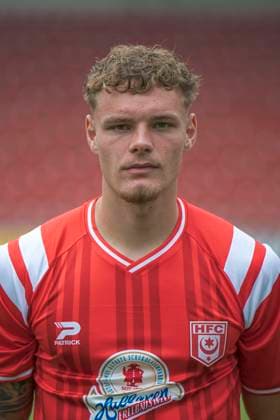 Vin Kastull HFC, 27 , Hallescher FC, team, team photo, portraits, player photo, football, RL Nordost, season 2025 26, 17 07 2025 Halle Leuna Chemie Stadion ST Germany