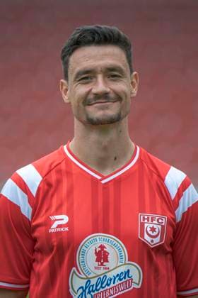 Niklas Landgraf HFC, 31 , Hallescher FC, Team, Team Photo, Portraits, Player Photo, Soccer, RL Nordost, Season 2025 26, 17 07 2025 Halle Leuna Chemie Stadion ST Germany