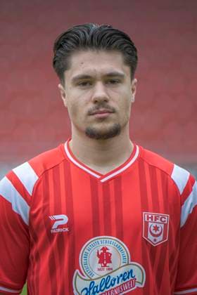 Luka Vujanic HFC, 37 , Hallescher FC, Team, Team Photo, Portraits, Player Photo, Soccer, RL Nordost, Season 2025 26, 17 07 2025 Halle Leuna Chemie Stadion ST Germany