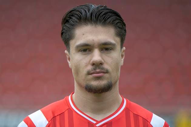 Luka Vujanic HFC, 37 , Hallescher FC, Team, Team Photo, Portraits, Player Photo, Soccer, RL Nordost, Season 2025 26, 17 07 2025 Halle Leuna Chemie Stadion ST Germany