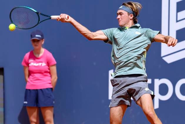 Lukas Neumayer Austria controls the ball, ATP 250 Tournament, Generali Open Kitzbuhel, Tennis stadium at Kapserfeld, July 22, 2025 in Kitzbuehel, Austria Photo by Marco Steinbrenner DeFodi Images Lukas Neumayer Austria controls the ball, ATP 250 Tournament, Generali Open Kitzbuhel, Tennis stadium at Kapserfeld, July 22, 2025 in Kitzbuehel, Austria Photo by Marco Steinbrenner DeFodi Images
