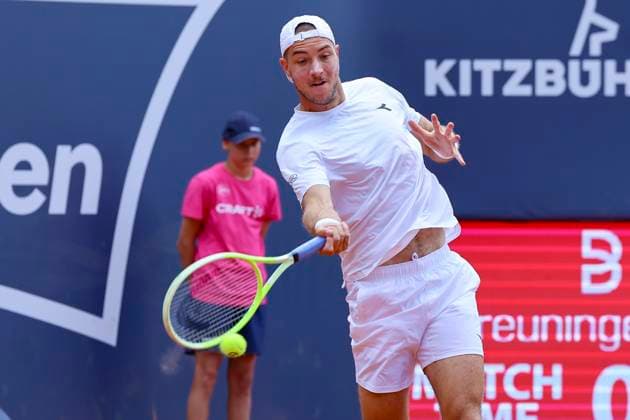 Jan Lennard Struff Germany controls the ball, ATP 250 Tournament, Generali Open Kitzbuhel, Tennis stadium at Kapserfeld, July 22, 2025 in Kitzbuehel, Austria Photo by Marco Steinbrenner DeFodi Images Jan Lennard Struff Germany controls the ball, ATP 250 Tournament, Generali Open Kitzbuhel, Tennis stadium at Kapserfeld, July 22, 2025 in Kitzbuehel, Austria Photo by Marco Steinbrenner DeFodi Images