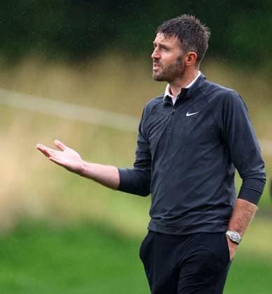 Michael Carrick during his round. LIV Golf UK, Pro-AM, Golf, JCB Golf & Country Club, Uttoxeter, UK - 24 Jul 2025Uttoxeter JCB Golf & Country Club United Kingdom EDITORIAL USE ONLY No use with unauthorised audio, video, data, fixture lists, club league logos or live services. Online in-match use limited to 120 images, no video emulation. No use in betting, games or single club league player publications. Copyright: xJamesxMarsh Shutterstockx 15410870f