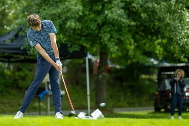 Emil Großmann Stuttgarter GC Solitude teeing off on hole 1, GER, 15 BWGV INTERNATIONAL MATCHPLAY TROPHY, Golf, Girls and Boys, imt Golf, 26 29 07 2025, GER, 15 BWGV INTERNATIONAL MATCHPLAY TROPHY, Golf, Girls and Boys, imt Golf, 26 29 07 2025 Wain Copyright: xEibner-Pressefotox EP_SWA