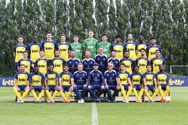(L-R, Back) 30 Union s Raul Florucz, Union s Mamadou Thierno Barry, Union s Ross Sykes, Union s Fedde Leysen, Union s goalkeeper Vic Chambaere, Union s goalkeeper Kjell Scherpen, Union s goalkeeper Giorgi Kavlashvili, Union s Kevin Rodriguez, Union s Christian Burgess, Union s Promise David, Union s Adem Zorgane, (L-R, Center) 21 Union s Alessio Castro-Montes, Union s Mathias Rasmussen, Union s Charles Vanhoutte, Union s physical coach Balder Berckmoes, Union s assistant coach Artur Kopyt, Union s goalkeepercoach Niels Hermans, Union s attacker coach Kevin Mirallas, Union s Soufiane Boufal, Union s Marc Giger, Union s Anan Khalaili, (L-R, Front) 19 Union s Guillaume Francois, Union s Ousseynou Niang, Union s Henok Teklab, Union s Kevin Mac Allister, Union s assistant coach Patrick Wachel, Union s head coach Sebastien Pocognoli, Union s assistant coach Bart Meert, Union s Kamiel Van De Perre, Union s Mohammed Fuseini, Union s Anouar Ait El Hadj and Union s Cristian Bokora poses for a team picture at the 2025-2026 season photoshoot of Belgian soccer team Royale Union Saint-Gilloise, Tuesday 29 July 2025 in Brussels. TOM GOYVAERTS TomxGoyvaerts x130248611x