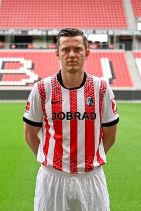 Michael Gregoritsch SC Freiburg, 38 GER, SC Freiburg, Football, 1 BL, portrait date 2025 2026, 30 07 2025 GER, SC Freiburg, Football, 1 BL, portrait date 2025 2026, 30 07 2025 Freiburg Copyright: xEibner-Pressefoto ThomasxHessx EP_THS
