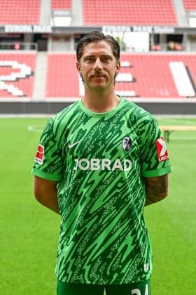 Jannik Huth SC Freiburg, 24 GER, SC Freiburg, Football, 1 BL, portrait date 2025 2026, 30 07 2025 GER, SC Freiburg, Football, 1 BL, portrait date 2025 2026, 30 07 2025 Freiburg Copyright: xEibner-Pressefoto ThomasxHessx EP_THS