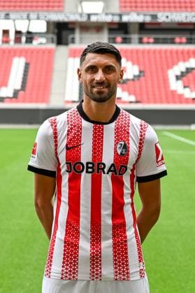 Vincenzo Grifo SC Freiburg, 32 GER, SC Freiburg, Football, 1 BL, portrait date 2025 2026, 30 07 2025 GER, SC Freiburg, Football, 1 BL, portrait date 2025 2026, 30 07 2025 Freiburg Copyright: xEibner-Pressefoto ThomasxHessx EP_THS