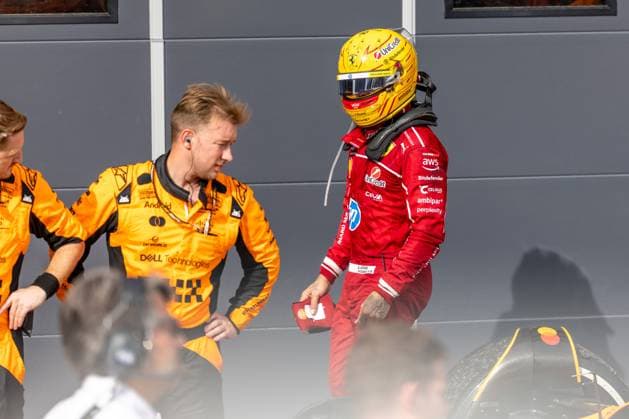 Lewis Hamilton Scuderia Ferrari HP F1 Team, Great Britain, 44 , HUN, Formula 1 World Championship, Hungarian Grand Prix, Hungaroring, race day, race, podium, 2025 season, 03 08 2025 HUN, Formula 1 World Championship, Hungarian Grand Prix, Hungaroring, race, podium, 2025 season, 03 08 2025 Budapest Copyright: xEibner-Pressefoto MarcelxFischerx EP_MFI