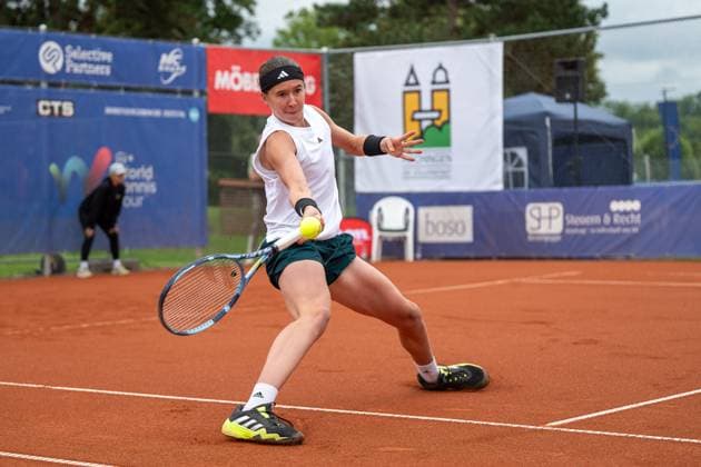 Nikola Bartunkova CZE , Nikola Bartunkova vs Julia Grabher,Tennis, CTS Ladies Open, Final, 03 08 2025, Nikola Bartunkova vs Julia Grabher,Tennis, CTS Ladies Open, Final, 03 08 2025 Hechingen Copyright: xEibner-Pressefoto StefanxRosenfex EP_SRD