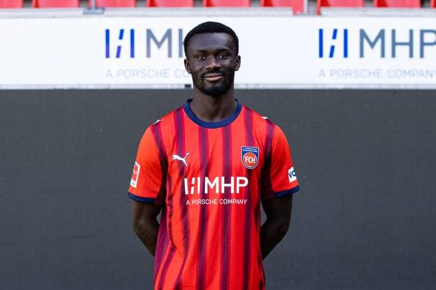 Sirlord Conteh FC Heidenheim, 31 GER, FC Heidenheim 1846, Football, 1 Bundesliga, Portraettermin 2025 2026, 07 08 2025, DFB DFL regulations prohibit any use of photographs as image sequences GER, FC Heidenheim 1846, Football, 1 Bundesliga, Portraettermin 2025 2026, 07 08 2025 Heidenheim Copyright: xEibner-Pressefoto RogerxBuerkex EP_RBE