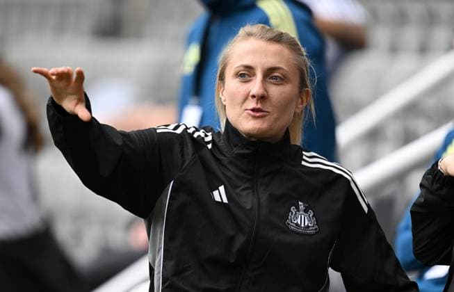Manager Becky Langley of Newcastle United Women Newcastle United Women v Atletico Madrid Women, Pre Season Friendly, Football, St James Park, Newcastle, UK - 09 Aug 2025Newcastle St James Park United Kingdom EDITORIAL USE ONLY No use with unauthorised audio, video, data, fixture lists, club league logos or live services. Online in-match use limited to 120 images, no video emulation. No use in betting, games or single club league player publications. Copyright: xGreigxCowie Shutterstockx 15433744c
