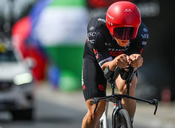 82nd Tour De Pologne 2025 - Stage 7 WIELICZKA, POLAND AUGUST 10: Arvid de Kleijn of Netherlands, riding for Tudor Pro Cycling Team, races through the final kilometer of Stage 7, a 12.5 km individual time trial from Wieliczka to Wieliczka, during the 82nd Tour de Pologne, in Wieliczka, Lesser Poland Voivodeship, Poland, on August 10, 2025. Wieliczka Poland Copyright: xArturxWidakx originalFilename:widak-82ndtour250810_np293.jpg