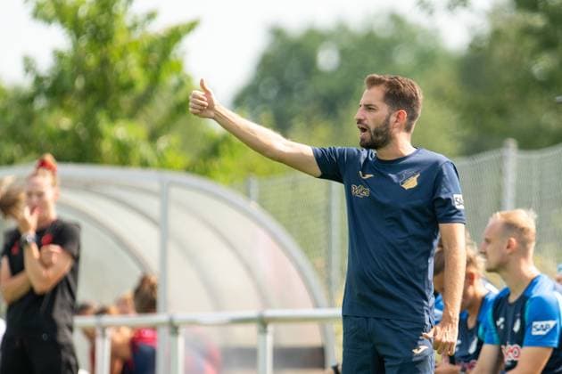 Theodoros Dedes TSG Hoffenheim, Coach , GER, TSG 1899 Hoffenheim vs FC Basel, Soccer Womens Bundesliga Test Match, Season 2025 2026, 16 08 2025 GER, TSG 1899 Hoffenheim vs FC Basel, Soccer Womens Bundesliga Test Match, Season 2025 2026, 16 08 2025 St Leon Copyright: xEibner-Pressefoto Memmlerx EP_MMR