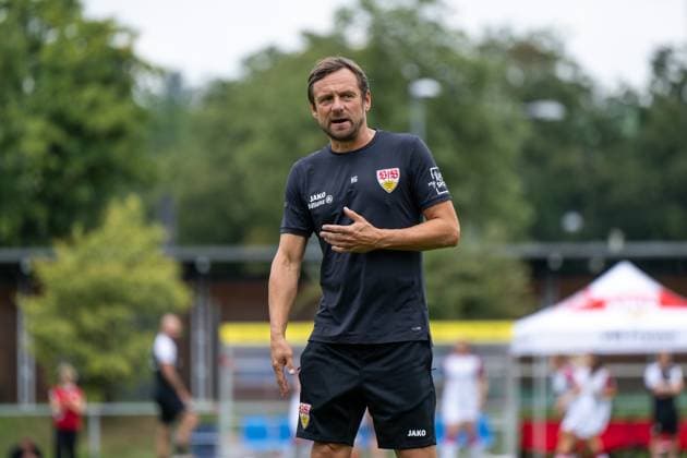 Heiko Gerber VfB Stuttgart, Coach , GER, VfB Stuttgart vs 1 FSV Mainz 05, Soccer Women DFB Cup, Playoff, Season 2025 2026, 17 08 2025 GER, VfB Stuttgart vs 1 FSV Mainz 05, Soccer Women DFB Cup, Playoff, Season 2025 2026, 17 08 2025 Bad Cannstatt Copyright: xEibner-Pressefoto Memmlerx EP_MMR