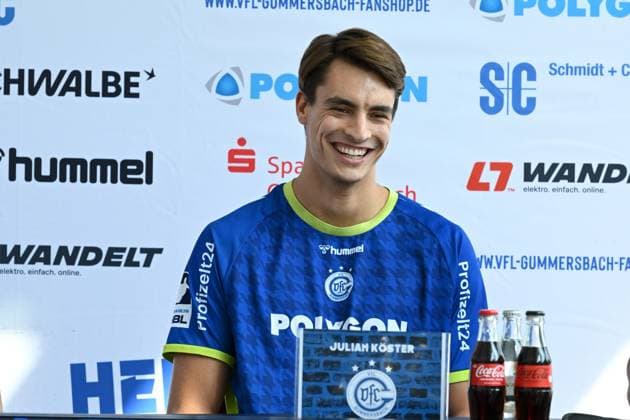 Team captain Julian Koester VfL Gummersbach 7 at the season press conference GER, VfL Gummersbach, team presentation, handball, 1 Bundesliga, season 2025 2026, 20 08 2025 GER, VfL Gummersbach, team presentation, handball, 1 Bundesliga, season 2025 2026, 20 08 2025 Gummersbach Copyright: xEibner-Pressefoto JuergenxAugstx EP_JAT