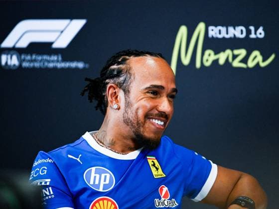 September 4, 2025, Piombino, Piombino, Italy: 44 Lewis Hamilton Of The Team Scuderia Ferrari HP, Ferrari SF-25 press conference, PK, Pressekonferenz In Monza ,During Fia Formula One World Championship, WM, Weltmeisterschaft Formula 1 Pirelli Gran Premio d Italia 2025, 04 September, In Monza,Italy Piombino Italy - ZUMAb336 20250904_zsp_b336_017 Copyright: xLucaxBarsalix
