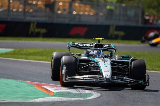 Kimi Antonelli Mercedes AMG Petronas F1 Team, Italy, 12 in W16, ITA, Formula 1 World Championship, Italian Grand Prix, Autodromo Nazionale Monza, Practice Day, 2025 season, 05 09 2025 ITA, Formula 1 World Championship, Italian Grand Prix, Autodromo Nazionale Monza, Practice Day, 2025 season, 05 09 2025 Monza Copyright: xEibner-Pressefoto MarcelxFischerx EP_MFI