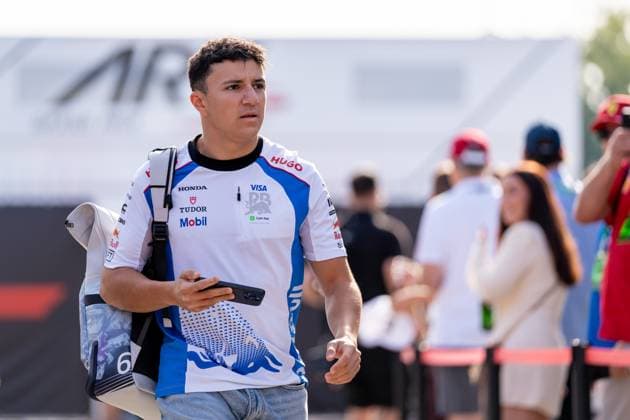 Isack Hadjar Visa Cash App Racing Bulls F1 Team, France, 06 , ITA, Formula 1 World Championship, Italian Grand Prix, Autodromo Nazionale Monza, Race Day, 2025 season, 07 09 2025 ITA, Formula 1 World Championship, Italian Grand Prix, Autodromo Nazionale Monza, Race Day, 2025 season, 07 09 2025 Monza Copyright: xEibner-Pressefoto MarcelxFischerx EP_MFI