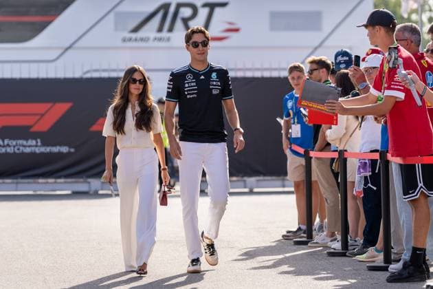 George Russell Mercedes AMG Petronas F1 Team, Great Britain, 63 , ITA, Formula 1 World Championship, Italian Grand Prix, Autodromo Nazionale Monza, Race Day, 2025 season, 07 09 2025 ITA, Formula 1 World Championship, Italian Grand Prix, Autodromo Nazionale Monza, Race Day, 2025 season, 07 09 2025 Monza Copyright: xEibner-Pressefoto MarcelxFischerx EP_MFI