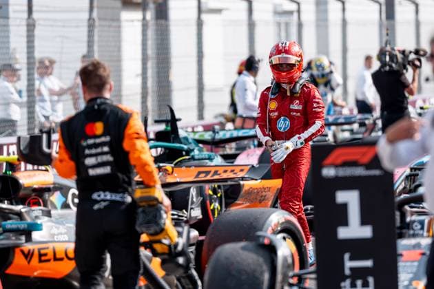 Charles Leclerc Scuderia Ferrari HP F1 Team, Monaco, 16 , ITA, Formula 1 World Championship, Italian Grand Prix, Autodromo Nazionale Monza, Race Day, Podium, 2025 season, 07 09 2025 ITA, Formula 1 World Championship, Italian Grand Prix, Autodromo Nazionale Monza, Race Day, Podium, 2025 season, 07 09 2025 Monza Copyright: xEibner-Pressefoto MarcelxFischerx EP_MFI