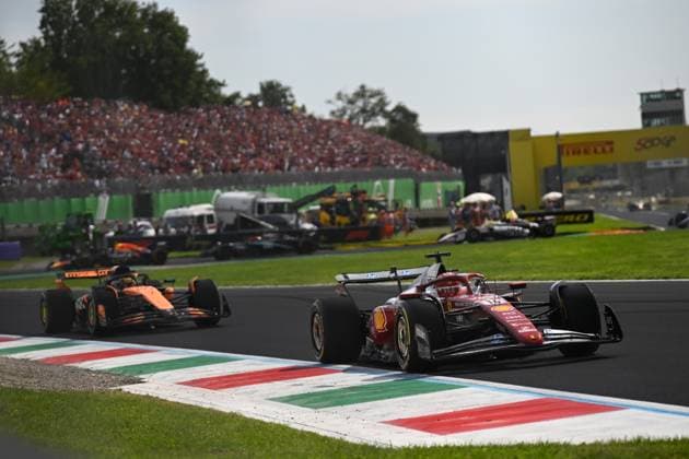 September 7, 2025, Piombino, Piombino, Italy: 16 Charles Leclerc Of The Team Scuderia Ferrari HP, Ferrari SF-25,They Face The Race ,During Fia Formula One World Championship, WM, Weltmeisterschaft Formula 1 Pirelli Gran Premio d Italia 2025, 07 September, In Monza,Italy Piombino Italy - ZUMAb336 20250907_zsp_b336_025 Copyright: xLucaxBarsalix