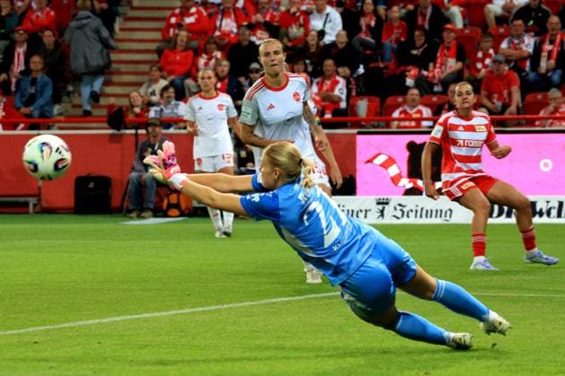 DEU, 2 BL, Frauen, 1 FC Union vs 1 FC Nuernberg, 07 09 2025, Stadion Alte Foersterei, Berlin, DEU, 2 BL, Frauen, 1 FC Union vs 1 FC Nuernberg, im Bild Rusek, LarissaAbwehr 1 FC Nuernberg 21 DFL regulations prohibit any use of Photographs as image sequences and or quasi video nordphotoxGmbHx xEngler nph00076
