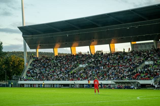 Full Tribune, A Block, GER, Germany vs Italy, Football, U20 Elite League, Matchday 2, Season 2025 2026, 09 09 2025, Eibner Pressefoto Sascha Walther GER, Germany vs Italy, Football, U20 Elite League, Matchday 2, Season 2025 2026, 09 09 2025 Reutlingen Copyright: xEibner-Pressefotox EP_SWA