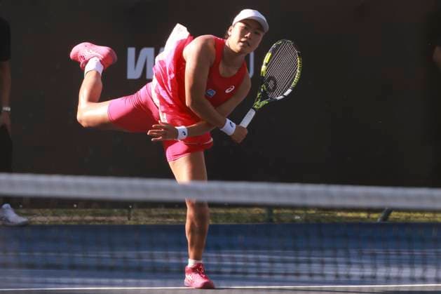 Match between janice tjen vs martina okalova (svk), at the sp open in sao paulo at the sp open in sao paulo. Sao Paulo (SP), September 10, 2025 Sports WTA250 SP Open Match between Janice Tjen and Martina Okalova (SVK), at the SP Open in Sao Paulo, at the SP Open in Sao Paulo, which takes place at Villa-Lobos Park, this Wednesday, September 10, 2025, in the west zone of Sao Paulo. Janice Tjen, a tennis player from Indonesia, wins and qualifies for the next phase. (Foto: Leco Viana Thenews2 imago images) SPO Copyright: xLecoxVianax