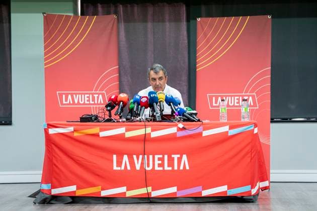 The director of La Vuelta, Javier Guillén, appears after the pro-Palestinian protests in Madrid The director of La Vuelta Ciclista a Espana, Javier Guillén, during a press conference, after finishing the Vuelta Ciclista a Espana 2025, in Madrid Spain Javier Guillén has appeared to comment on what happened during the last days in La Vuelta, and after the incidents in Madrid that forced to stop the Spanish round Since last September 3, when La Vuelta passed through Bilbao, there have been pro-Palestinian protests at different points in the race and against the participation of the Israeli team in the competition, The protests culminated yesterday in Madrid, forcing the cancellation of the last stage of La Vuelta a Espana for security reasons, after serious incidents and invasion of the route by demonstrators The podium ceremony was also suspended and the episode left an unprecedented mark on the closing of the Spanish round 15 SEPTEMBER 2025 LA VUELTA SPORTS CYCLISM A Pé Madrid Madrid Madrid Spain Copyright: xA.xPÃ rezxMecax 6955898