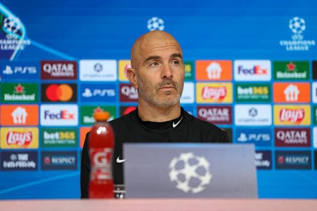 Enzo Maresca Chelsea FC, Head Coach at Press Conference, GER, International Press Conference, Chelsea FC, Football, UEFA Champions League, League Phase, Matchday 1, 2025 2026 Season, 16 09 2025, GER, International Press Conference, Chelsea FC, Football, UEFA Champions League, League Phase, Matchday 1, 2025 2026 Season, 16 09 2025 Munich Copyright: xEibner-Pressefoto JennixMaulx EP_JML
