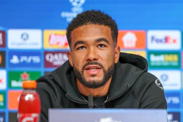 Reece James Chelsea FC, 24 at press conference, GER, International Press Conference, Chelsea FC, Football, UEFA Champions League, League Phase, Matchday 1, 2025 2026 season, 16 09 2025, GER, International Press Conference, Chelsea FC, Football, UEFA Champions League, League Phase, Matchday 1, 2025 2026 season, 16 09 2025 Munich Copyright: xEibner-Pressefoto JennixMaulx EP_JML