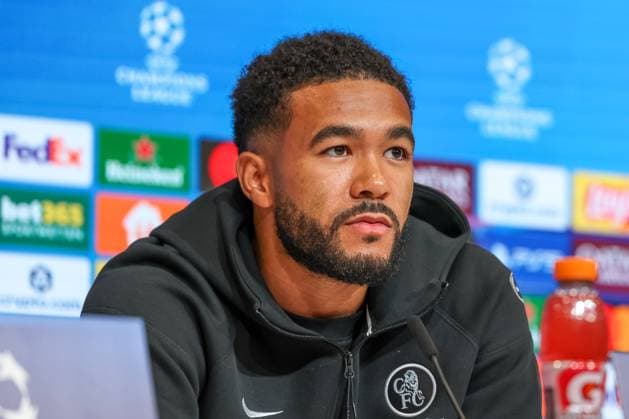Reece James Chelsea FC, 24 at press conference, GER, International Press Conference, Chelsea FC, Football, UEFA Champions League, League Phase, Matchday 1, 2025 2026 season, 16 09 2025, GER, International Press Conference, Chelsea FC, Football, UEFA Champions League, League Phase, Matchday 1, 2025 2026 season, 16 09 2025 Munich Copyright: xEibner-Pressefoto JennixMaulx EP_JML