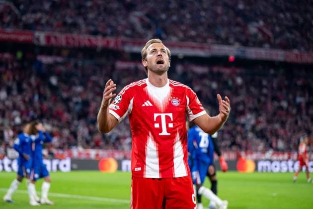 Harry Kane FC Bayern Muenchen, 09 aergert sich, GER, FC Bayern Muenchen vs Chelsea FC, Football, UEFA Champions League, League Phase, Matchday 1, Season 2025 2026, 17 09 2025 GER, FC Bayern Muenchen vs Chelsea FC, Football, UEFA Champions League, League Phase, Matchday 1, Season 2025 2026, 17 09 2025 Muenchen Copyright: xEibner-Pressefoto Memmlerx EP_MMR