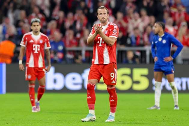 Harry Kane FC Bayern Muenchen cheers, UEFA Champions League 2025 26 League Phase MD1, FC Bayern Munich v Chelsea FC, Football Arena Munich, September 17, 2025 in Munich, Germany Photo by Marco Steinbrenner DeFodi Images Harry Kane FC Bayern Muenchen cheers, UEFA Champions League 2025 26 League Phase MD1, FC Bayern Munich v Chelsea FC, Football Arena Munich, September 17, 2025 in Munich, Germany Photo by Marco Steinbrenner DeFodi Images