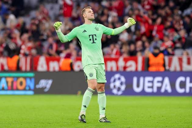 Goalkeeper Manuel Neuer FC Bayern Muenchen cheers, UEFA Champions League 2025 26 League Phase MD1, FC Bayern Muenchen v Chelsea FC, Football Arena Munich, September 17, 2025 in Munich, Germany Photo by Marco Steinbrenner DeFodi Images Goalkeeper Manuel Neuer FC Bayern Muenchen cheers, UEFA Champions League 2025 26 League Phase MD1, FC Bayern Muenchen v Chelsea FC, Football Arena Munich, September 17, 2025 in Munich, Germany Photo by Marco Steinbrenner DeFodi Images