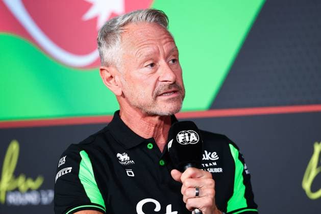 F1 - AZERBAIJAN GRAND PRIX 2025 WHEATLEY Jonathan (gbr), Team Principal of Stake F1 Team Kick, portrait press conference, PK, Pressekonferenz during the 2025 Formula 1 Qatar Airways Azerbaijan Grand Prix, 17th round of the 2025 FIA Formula One World Championship, WM, Weltmeisterschaft from September 19 to 21, 2025 on the Baku City Circuit, in Baku, Azerbaijan - BakuAzerbaijan Copyright: xEricxAlonsox