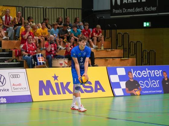 Jannik Koßmann L E Volleys, 03 , TV Rottenburg vs L E Volleys, Volleyball, 2 Bundesliga Sued, 1 Matchday, 2025 2026, 20 09 2025, TV Rottenburg vs L E Volleys, Volleyball, 2 Bundesliga Sued, 1 Matchday, 2025 2026, 20 09 2025 Rottenburg am Neckar Copyright: xEibner-Pressefoto DanielexLaxRocx EP_DLO