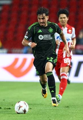 Sebastian Tounekti of Celtic Crvena zvezda v Celtic, UEFA Europa League, Football, Rajko Mitic Stadium, Belgrade, Serbia - 24 Sep 2025Belgrade Rajko Mitic Stadium Serbia EDITORIAL USE ONLY No use with unauthorised audio, video, data, fixture lists, club league logos or live services. Online in-match use limited to 120 images, no video emulation. No use in betting, games or single club league player publications. Copyright: xNikolaxKrstic Shutterstockx 15498417aw
