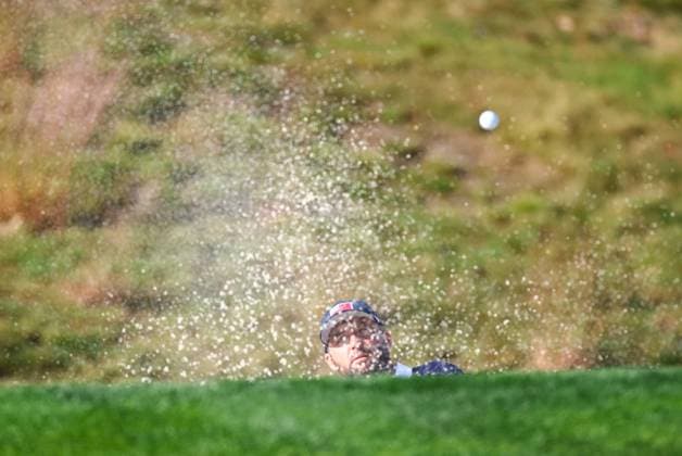 Scottie Scheffler of Team USA on the fifth 2025 Ryder Cup, Day Two, Morning Foursomes, Golf, Bethpage Black Golf Course, New York, USA - 27 Sep 2025New York Bethpage Black Golf Course New York (NY) United States of America EDITORIAL USE ONLY No use with unauthorised audio, video, data, fixture lists, club league logos or live services. Online in-match use limited to 120 images, no video emulation. No use in betting, games or single club league player publications. Copyright: xJamesxMarsh Shutterstockx 15500201av