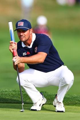 Bryson DeChambeau of Team USA 2025 Ryder Cup, Day Two, Morning Foursomes, Golf, Bethpage Black Golf Course, New York, USA - 27 Sep 2025New York Bethpage Black Golf Course New York (NY) United States of America EDITORIAL USE ONLY No use with unauthorised audio, video, data, fixture lists, club league logos or live services. Online in-match use limited to 120 images, no video emulation. No use in betting, games or single club league player publications. Copyright: xJamesxMarsh Shutterstockx 15500201bf
