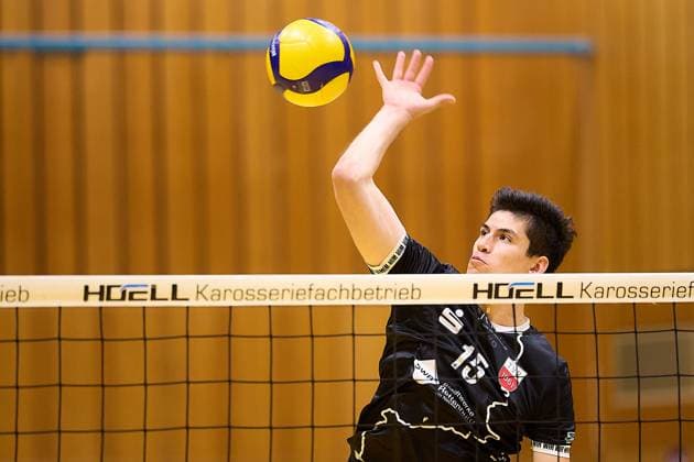 Philipp Friedrich TV Rottenburg, 15 GER, TuS Kriftel vs TV Rottenburg,Volleyball, 2 Bundesliga Sued, Matchday 3, Season 2025 2026, 27 09 2025 GER, TuS Kriftel vs TV Rottenburg,Volleyball, 2 Bundesliga Sued, Matchday 3, Season 2025 2026, 27 09 2025 Kriftel Copyright: xEibner-Pressefoto GeraldxOelze-dexStoppanyx EP_ODS