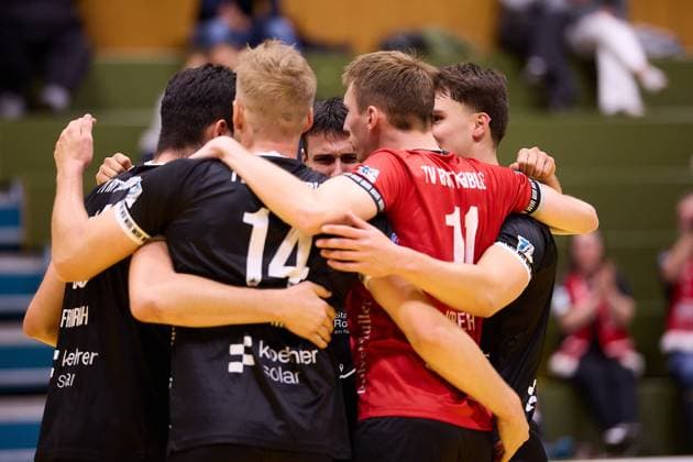 Joy, jubilation TV Rottenburg GER, TuS Kriftel vs TV Rottenburg,Volleyball, 2 Bundesliga Sued, Matchday 3, Season 2025 2026, 27 09 2025 GER, TuS Kriftel vs TV Rottenburg,Volleyball, 2 Bundesliga Sued, Matchday 3, Season 2025 2026, 27 09 2025 Kriftel Copyright: xEibner-Pressefoto GeraldxOelze-dexStoppanyx EP_ODS