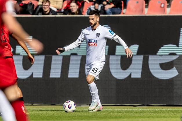 Football, Season 2025 2026, 3 League, Audi Sportpark Ingolstadt, Matchday 10, FC Ingolstadt SSV Ulm 1846 Football, 04 10 2025 04 10 2025, Football, Season 2025 2026, 3 League, Audi Sportpark Ingolstadt, Matchday 10, FC Ingolstadt SSV Ulm 1846 Football, 43 Leon Dajaku SSV Ulm 1846 Football Photo Lucca Fundel Ingolstadt Audi Sportpark Bayern Germany