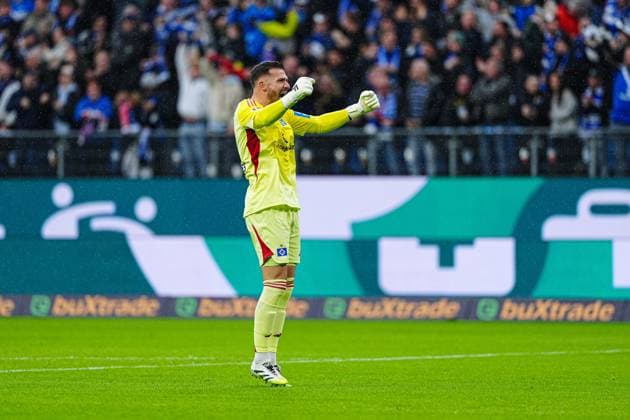 Goal celebration Daniel Heuer Fernandes Hamburger SV, 01 after scoring 1 0 Albert Sambi Lokonga Hamburger SV, 06 GER, Hamburger SV vs FSV Mainz 05, Football, 1 Bundesliga, Matchday 6, Season 2025 2026, 05 10 2025 GER, Hamburger SV vs FSV Mainz 05, Football, 1 Bundesliga, Matchday 6, Season 2025 2026, 05 10 2025 Hamburg Copyright: xEibner-Pressefoto MarcelxvonxFehrnx EP_MFN