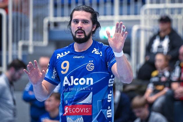 Germany, Handball, 2 Bundesliga, 7 Matchday, 2025 2026, TuSEM Essen vs TV Großwallstadt, 10 10 2025, Sporthalle Am Hallo, Essen, Germany, Yessine Meddeb TV Großwallstadt, 9 Copyright: xMarkusxVerwimpx
