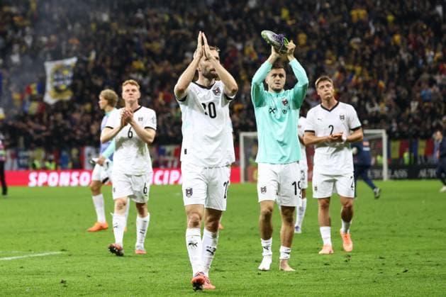 SOCCER - FIFA WC quali, ROU vs AUT BUCHAREST,ROMANIA,12.OCT.25 - SOCCER - FIFA World Cup, WM, Weltmeisterschaft, Fussball 2026, European Qualifiers, group stage, OEFB international match, Länderspiel, Nationalmannschaft Romania vs Austria. Image shows the disappointment of AUT. GEPAxpictures xArminxRauthner