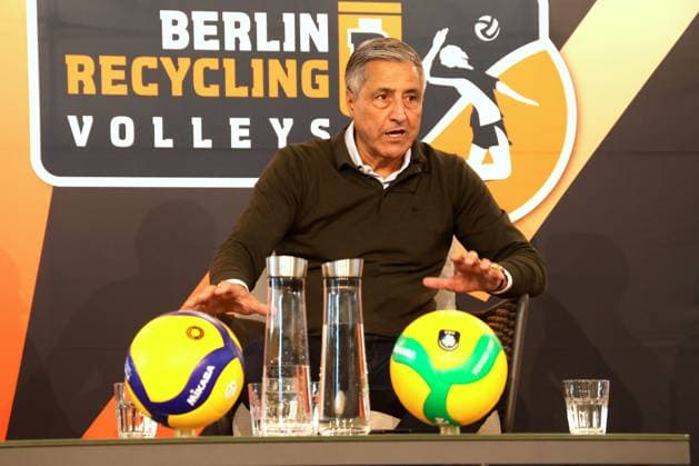 DEU, DVV, 1 VBL, BR Volleys, Opening PK, 16 10 2025, berlin, Berlin, DEU, DVV, 1 VBL, BR Volleys, Opening PK, im Bild Praesident Niromand BR Volleys nordphotoxGmbHx xEngler nph00076