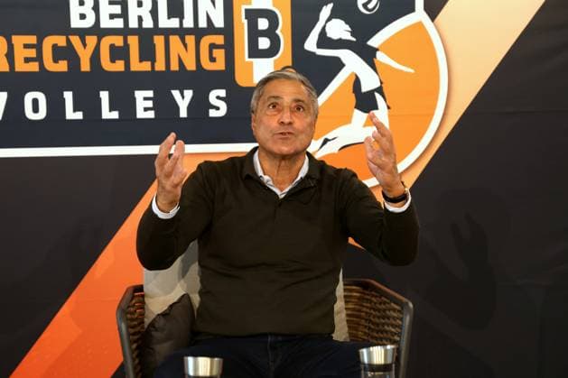 DEU, DVV, 1 VBL, BR Volleys, Opening PK, 16 10 2025, berlin, Berlin, DEU, DVV, 1 VBL, BR Volleys, Opening PK, im Bild Praesident Niromand BR Volleys nordphotoxGmbHx xEngler nph00076