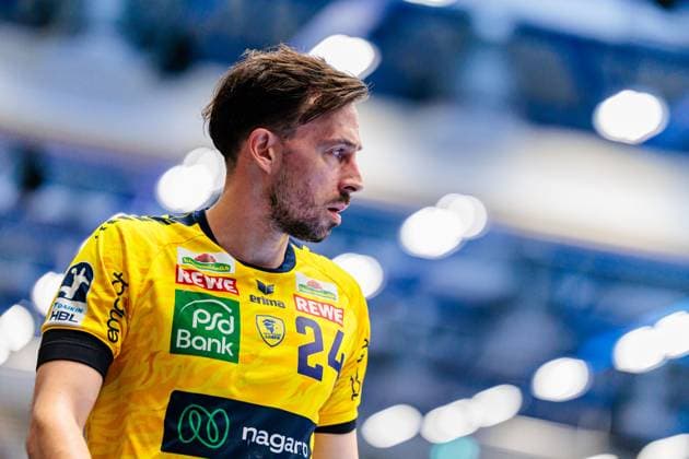 Patrick Groetzki Rhein Neckar Loewen, 24 GER, TBV Lemgo Lippe vs Rhein Neckar Loewen, Handball, 1 Bundesliga, Matchday 9, Season 2025 2026, 16 10 2025 GER, TBV Lemgo Lippe vs Rhein Neckar Loewen, Handball, 1 Bundesliga, Matchday 9, Season 2025 2026, 16 10 2025 Lemgo Copyright: xEibner-Pressefoto JanxRollingerx EP_JSK